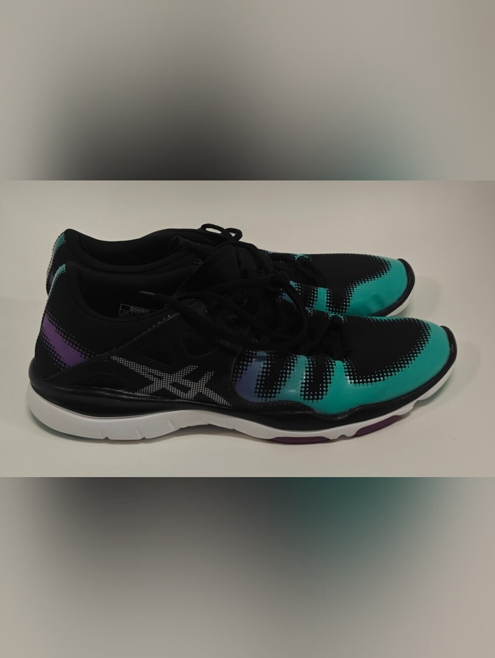 ASICS Gel-Fit Vida Womens Running Cross Training Shoes Black Turquoise Size 8.5